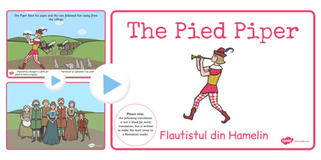 Pied Piper Story PowerPoint EAL Romanian Translation - romanian