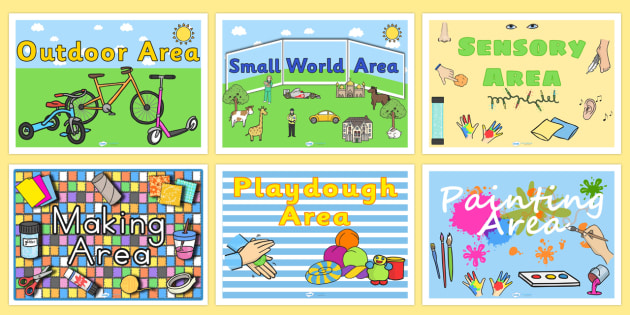 Classroom Area Signs - class areas, area signs, sign, labels