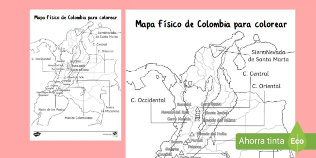Hoja De Trabajo Imprimible Sobre Accidentes Geográficos De Quinto Grado
