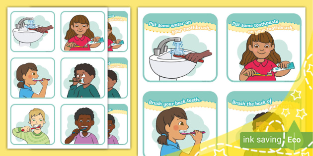 How to Brush Your Teeth Sequencing Cards (Teacher-Made)