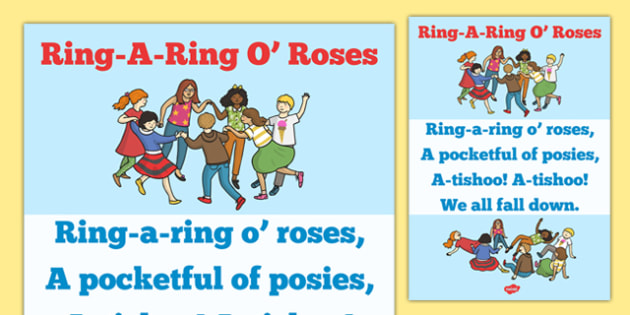 Ring A Ring O Roses Song Sheet Song Nursery Rhyme Ring