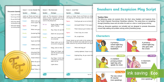 Features of a Play Script - Playscripts KS2 PPT - Twinkl