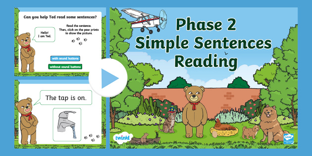 Phase Simple Sentences Reading PowerPoint (Teacher-Made), 44% OFF