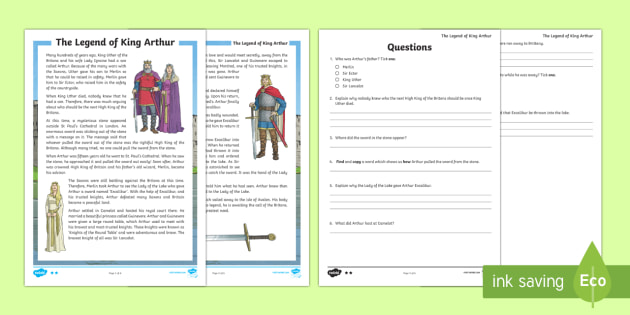 king arthur homework help