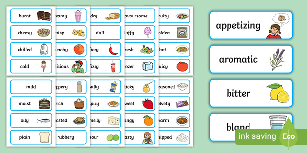 Adjectives To Describe The Smell Of Food