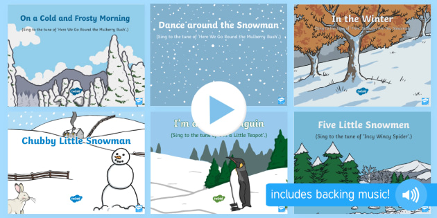 Download Winter Themed Songs And Rhymes Powerpoints Pack
