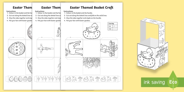 Easter Basket Template (Teacher Made)