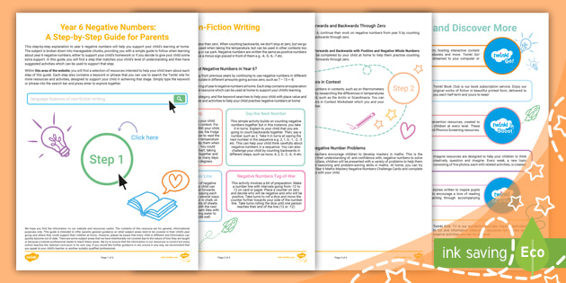 👉 Year 6 Negative Numbers: A Step by Step Guide for Parents