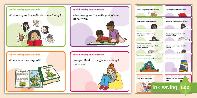 Guided Reading Question Cards (teacher made)