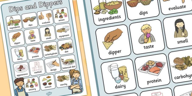 Evaluating Dips Word Grid (teacher made)