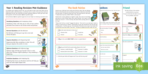 Year 1 Reading Revision Activity Mat Pack 2 (teacher made)