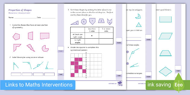 👉 Year 5 Properties of Shapes Baseline Assessment