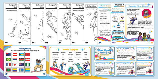 KS1 Winter Olympics 2018 Resource Pack (teacher made)