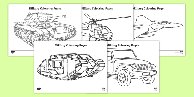 My Army - Coloring (PDF Book) Kindergarten Kids Ages 4-6