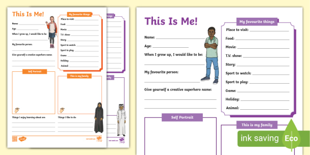 This Is Me Worksheet (Teacher-Made) - Twinkl This Is Me Worksheet (Teacher-Made) - Twinkl