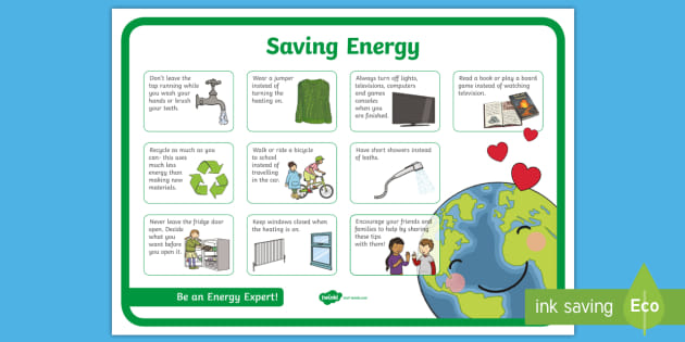 Saving Energy Poster teacher Made 