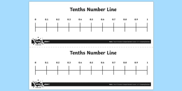 Tenths Number Line teacher Made 