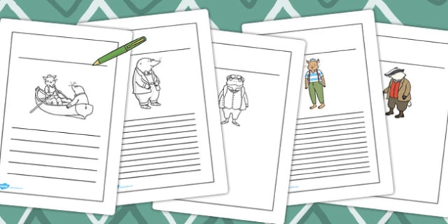 The Wind In The Willows Writing Frames The Wind In The Willows