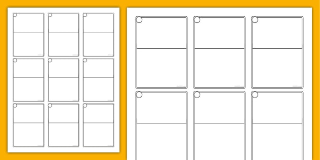 Design Your Own Printable Trading Card Template For Students