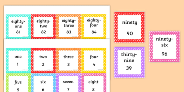 number flashcards 1 100 with words malaytata