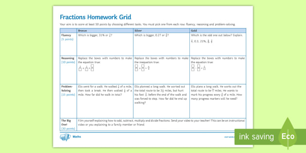 Homework help fractions ks3