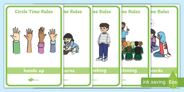 Circle Time Rules Poster