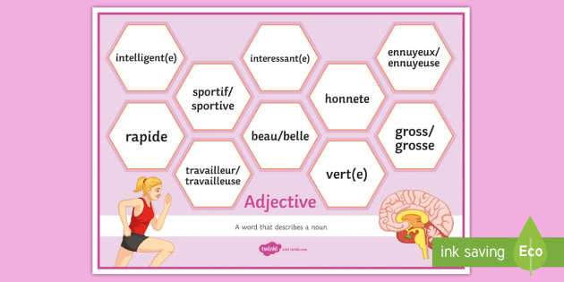 french-adjectives-with-definition-and-examples-display-poster