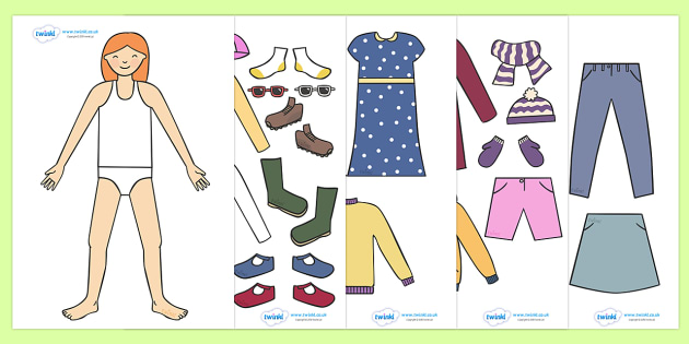 Seasonal Clothing Dressing Up Activity (Girls) - Clothing