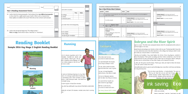 Reading Comprehension Year 6 English SATs Papers