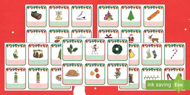 Christmas Flashcards, Primary Resources