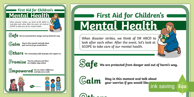first aid for childrens mental health