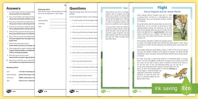 Harry Ferguson and Sir James Martin Differentiated Reading Comprehension