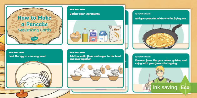 How to Make a Pancake Sequencing Cards (teacher made)