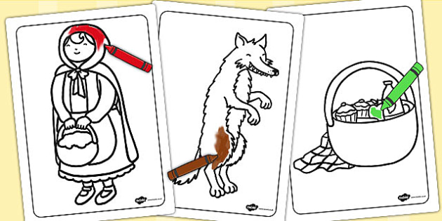 Little Red Riding Hood Coloring Sheets