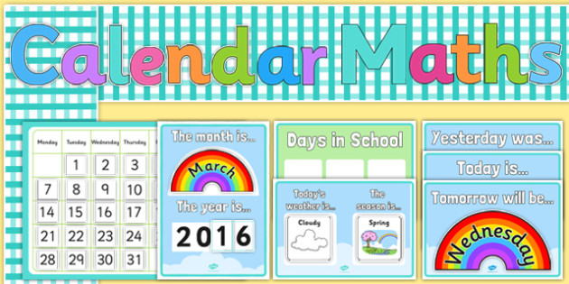 Ready Made Calendar Display Pack (teacher made)