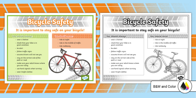 Bicycle Safety Poster (teacher made)