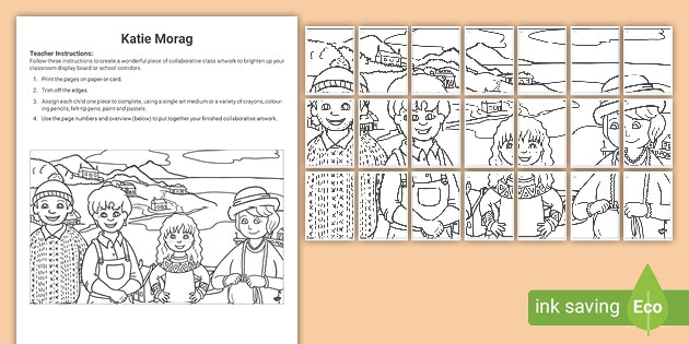 katie morag collaborative coloring activity pack