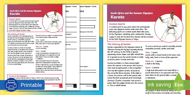 printable karate moves