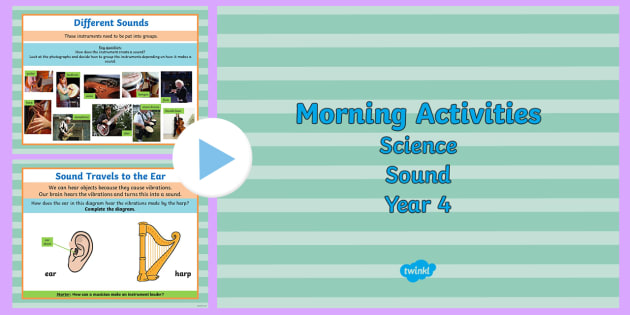 year 4 early morning science activities sound activities y4