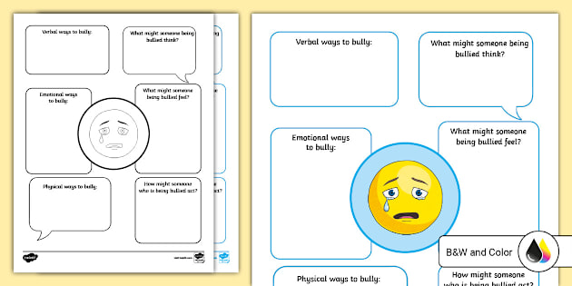 Anti-Bullying Worksheet (teacher made) - Twinkl anti-bullying-worksheet-teacher-made-twinkl