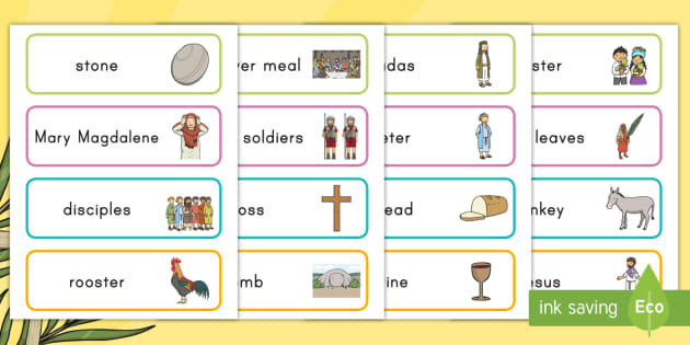 Easter Word Cards