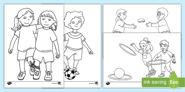 Sports Day Coloring Pages (Teacher-Made) - Twinkl