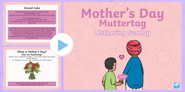 Mother S Day Powerpoint English German Teacher Made