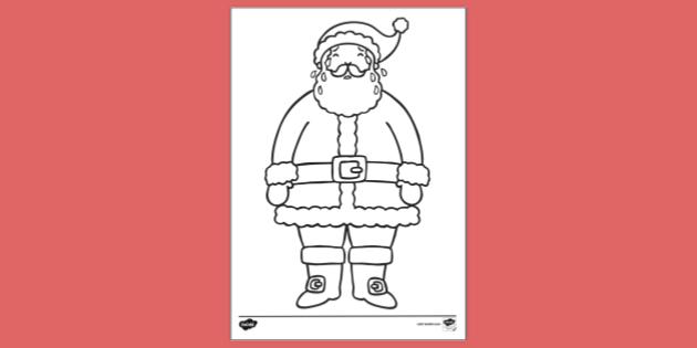 Free Santa Claus Colouring Pages Colouring Sheets