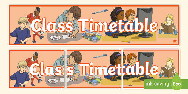 Ks2 Class Timetable Banner