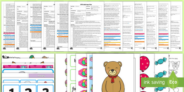 EYFS Maths: Compares Two Groups of Objects - Adult Input Planning and ...