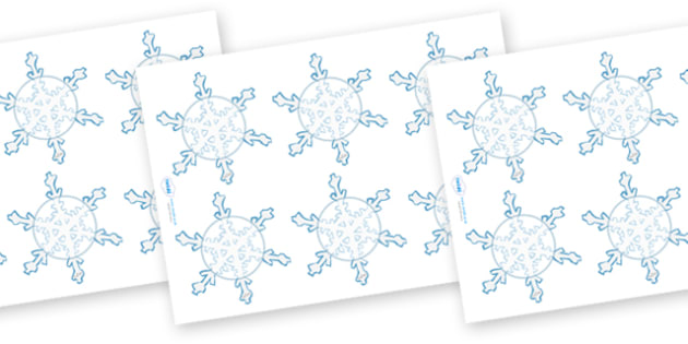 👉 Printable Small Snowflakes - Editable Christmas Craft Idea