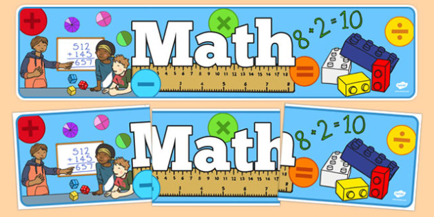 Math Display Banner - usa, america, math, display banner, display, banner