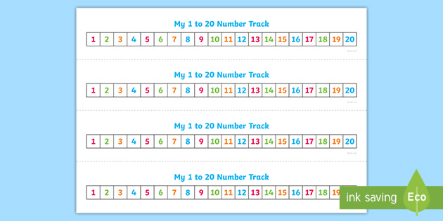 Number Track 1 Ks1 Primary Resources