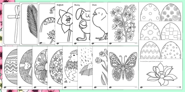 spring coloring resource pack teacher made